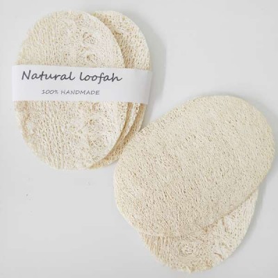 white color natural organic loofahs  dish washing sponge